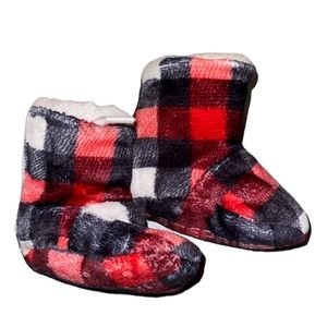 Stepping Stones Baby Plaid Booties